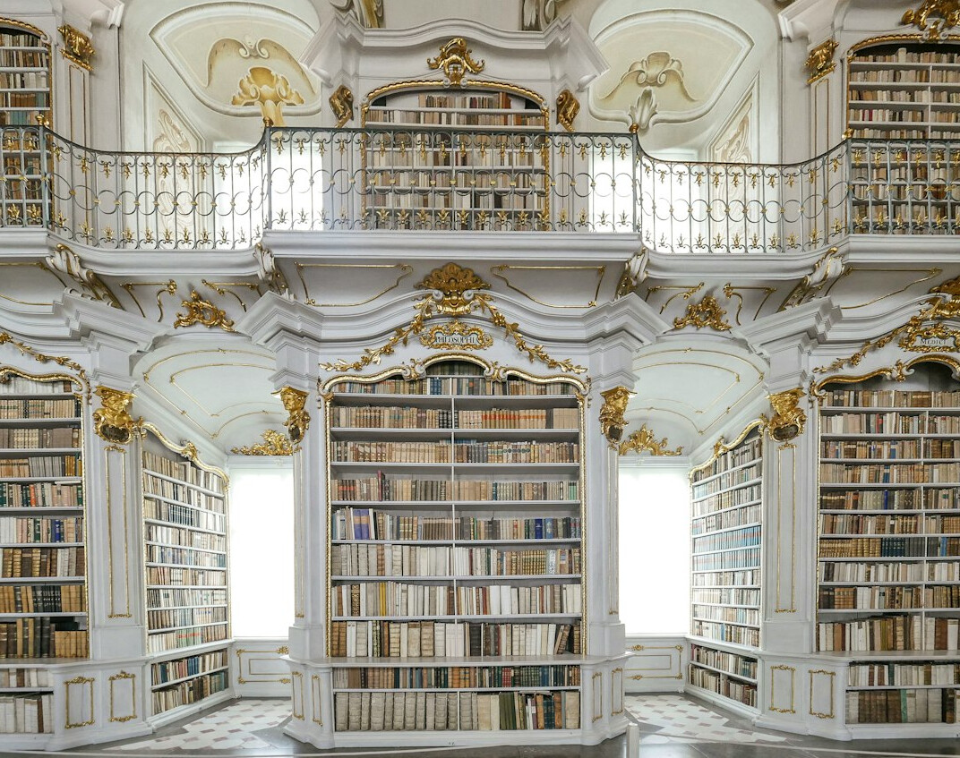 ancient library interior